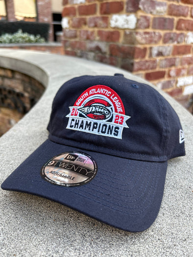 Greenville Drive New Era Navy 2023 SAL Championship 9TWENTY Hat