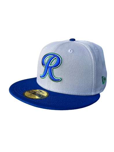 Tacoma Rainiers New Era 59Fifty Gray Royal Blue Green R Cap