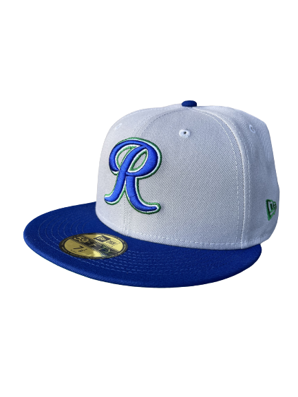 Tacoma Rainiers New Era 59Fifty Gray Royal Blue Green R Cap