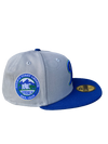 Tacoma Rainiers New Era 59Fifty Gray Royal Blue Green R Cap