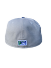 Tacoma Rainiers New Era 59Fifty Gray Royal Blue Green R Cap