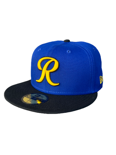 Tacoma Rainiers New Era 59Fifty Royal Yellow R City Cap