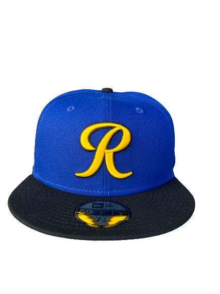 Tacoma Rainiers New Era 59Fifty Royal Yellow R City Cap