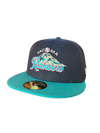 Tacoma Rainiers New Era 59Fifty Navy Teal Classic Mountain Cap