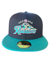 Tacoma Rainiers New Era 59Fifty Navy Teal Classic Mountain Cap