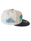 Tacoma Rainiers New Era 59Fifty Chrome Navy Script Cap