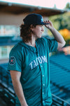 Tacoma Rainiers Authentic Throwback Teal Tacoma Jersey