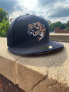 Gwinnett Stripers New Era Navy Peach 5950 Cap