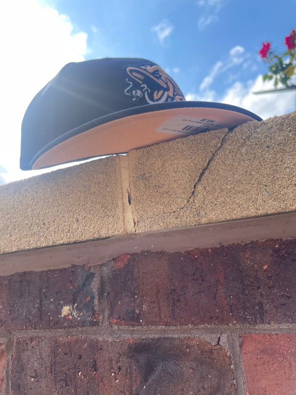 Gwinnett Stripers New Era Navy Peach 5950 Cap