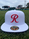 Tacoma Rainiers New Era 59Fifty White Red R Cap