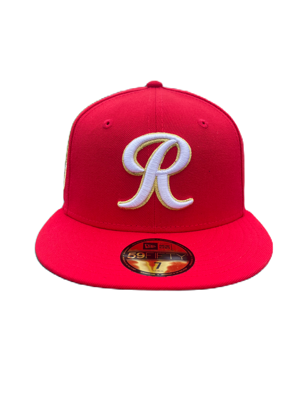 Tacoma Rainiers New Era 59Fifty Red Gold R Cap