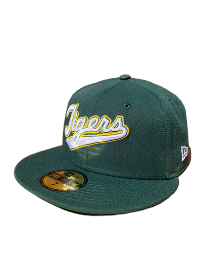 Tacoma Rainiers New Era 59Fifty Green Tacoma Tigers Script Cap