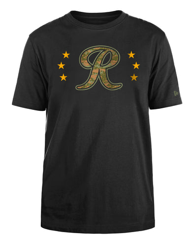 Tacoma Rainiers New Era Black Armed Forces Tee