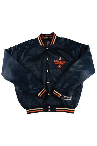 Official League The Killers x Aviators Navy Satin Jacket