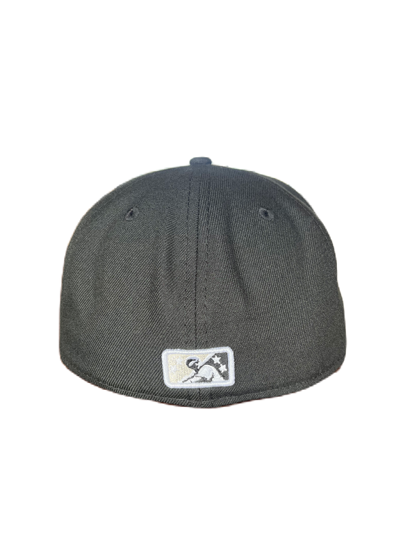 Tacoma Rainiers New Era 59Fifty Black Slammin' Sam Cap