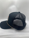 Wisconsin Supper Clubbers Black/Black 5-Panel Mesh Back w/ Cord