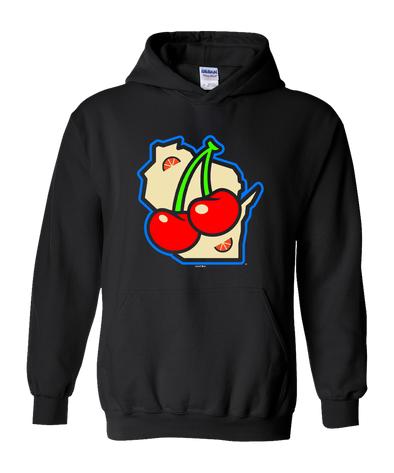 Wisconsin Supper Clubbers Jet Black State Hoodie