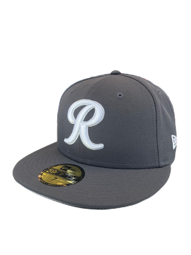 Tacoma Rainiers New Era 59Fifty Graphite White R Cap