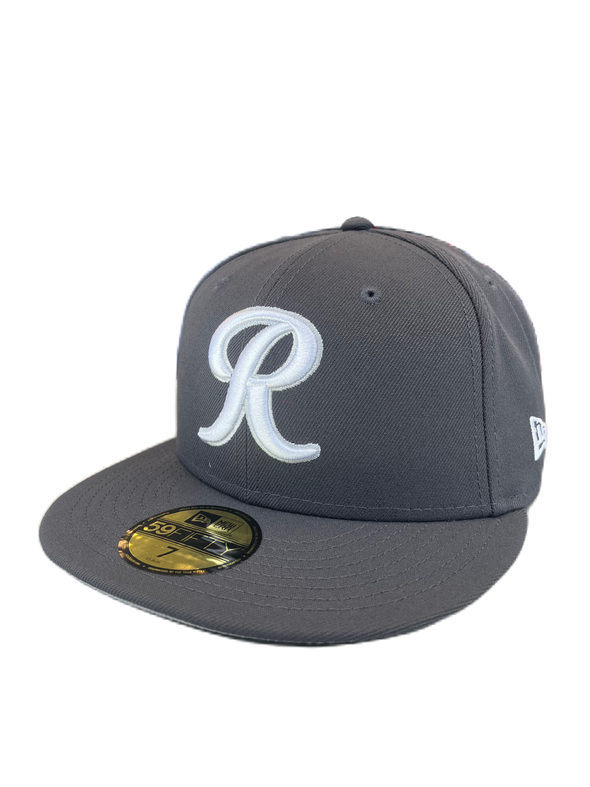 Tacoma Rainiers New Era 59Fifty Graphite White R Cap