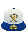 Tacoma Rainiers New Era 59Fifty Chrome Royal R Cap