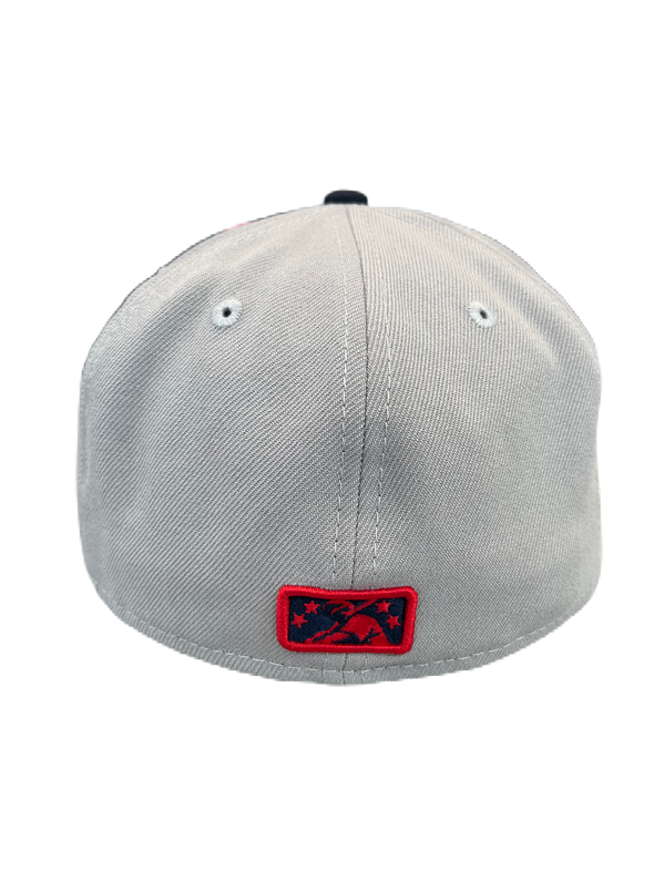 Tacoma Rainiers New Era 59Fifty Gray Navy R Cap