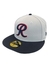 Tacoma Rainiers New Era 59Fifty Gray Navy R Cap