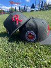 Tacoma Rainiers New Era 59Fifty Heather Black Red R Cap