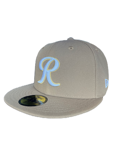 Tacoma Rainiers New Era 59Fifty Khaki White R Cap