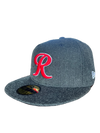 Tacoma Rainiers New Era 59Fifty Heather Black Red R Cap