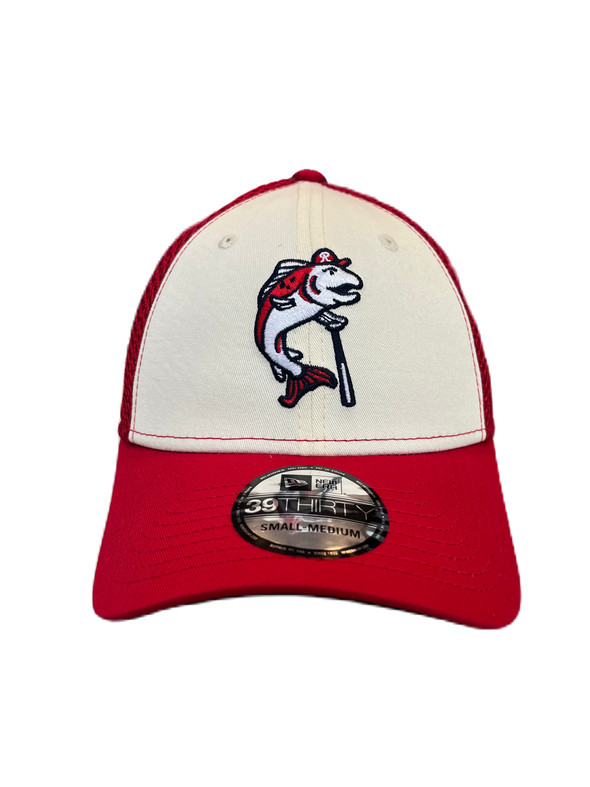 Tacoma Rainiers New Era 39Thirty Red Chrome Slammin' Sam