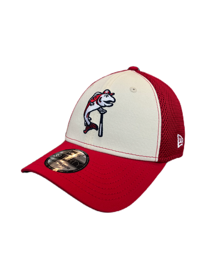 Tacoma Rainiers New Era 39Thirty Red Chrome Slammin' Sam