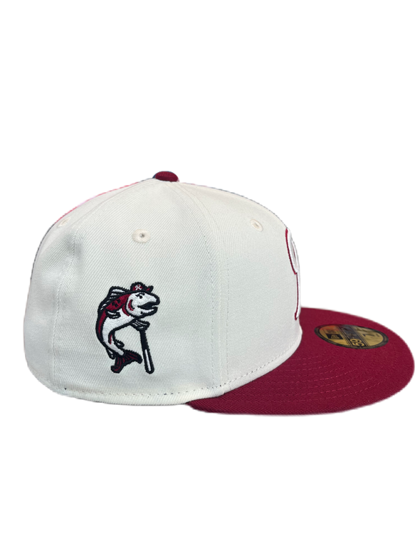 Tacoma Rainiers New Era 59Fifty Chrome Crimson R Cap