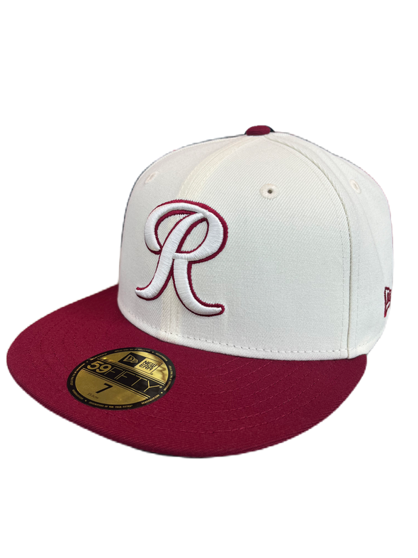 Tacoma Rainiers New Era 59Fifty Chrome Crimson R Cap