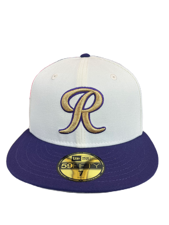 Tacoma Rainiers New Era 59Fifty Chrome Purple R Cap