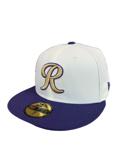 Tacoma Rainiers New Era 59Fifty Chrome Purple R Cap