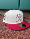 Tacoma Rainiers New Era 59Fifty Chrome Crimson R Cap