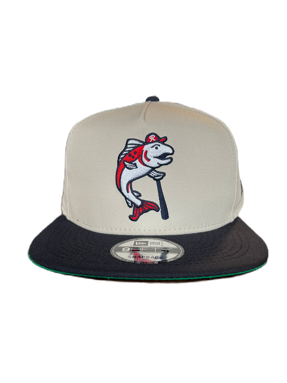 Tacoma Rainiers New Era 9Fifty A-Frame Stone Navy Slammin’ Sam Snapback Cap