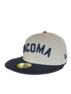 Tacoma Rainiers New Era 59Fifty Gray Navy Tacoma PCL Cap