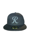 Tacoma Rainiers New Era 59Fifty Black Metallic R Cap