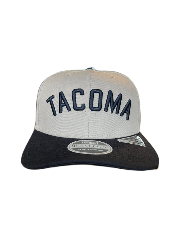 Tacoma Rainiers New Era 9Seventy Gray Navy Tacoma Stretch Snap