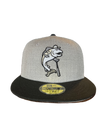 Tacoma Rainiers New Era 59Fifty Heather Gray Black Slammin' Sam Cap