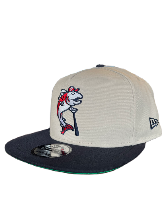 Tacoma Rainiers New Era 9Fifty A-Frame Stone Navy Slammin’ Sam Snapback Cap