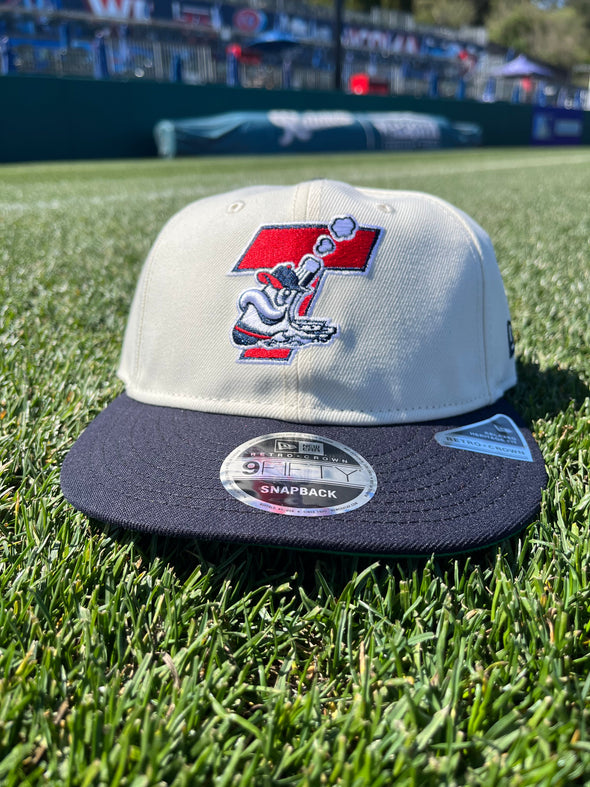 Tacoma Rainiers New Era 9Fifty Retro Crown Chrome Navy Tacoma Tugs Snapback