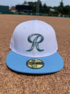Tacoma Rainiers New Era 59Fifty White Sky Blue R Cap