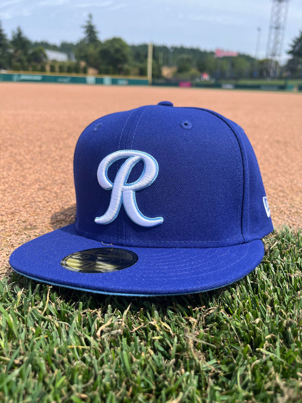 Tacoma Rainiers New Era 59Fifty Royal Sky Blue R Cap