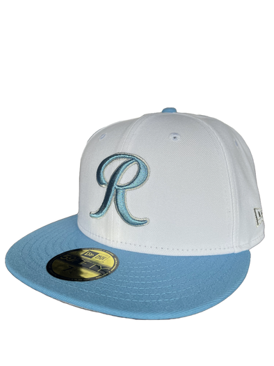 Tacoma Rainiers New Era 59Fifty White Sky Blue R Cap