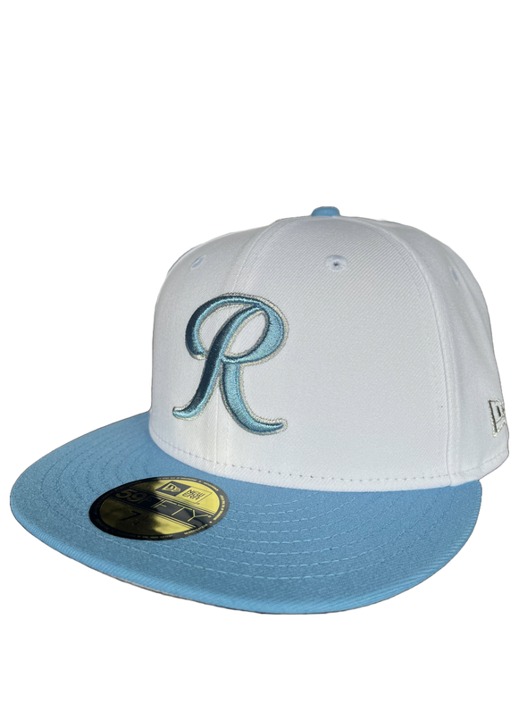 Tacoma Rainiers New Era 59Fifty White Sky Blue R Cap
