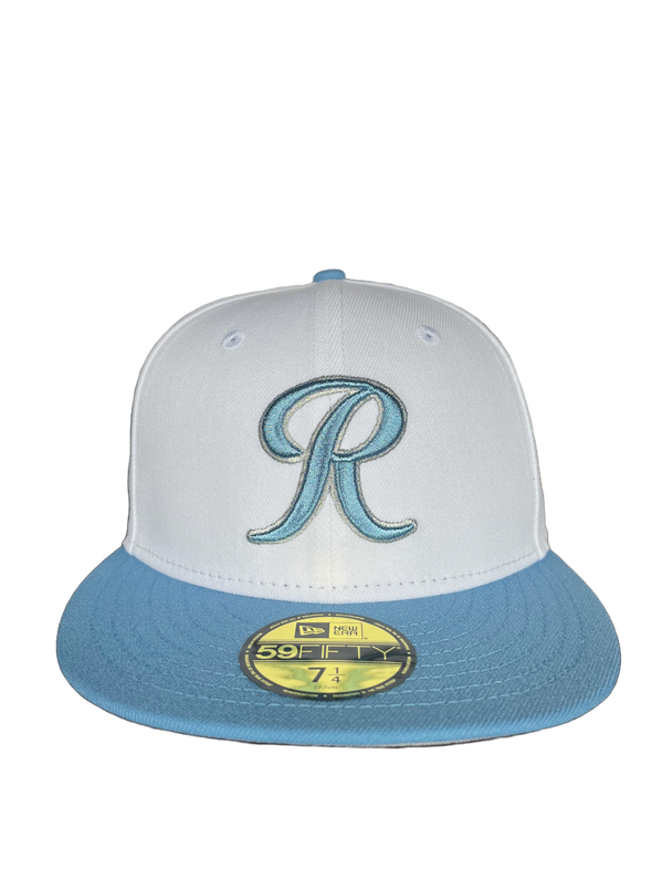 Tacoma Rainiers New Era 59Fifty White Sky Blue R Cap