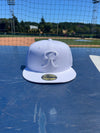 Tacoma Rainiers New Era 59Fifty White Tonal R Cap