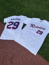 Tacoma Rainiers 108 Stitches Heather White Cal Raleigh Jersey Tee